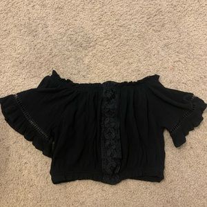 black crop top
